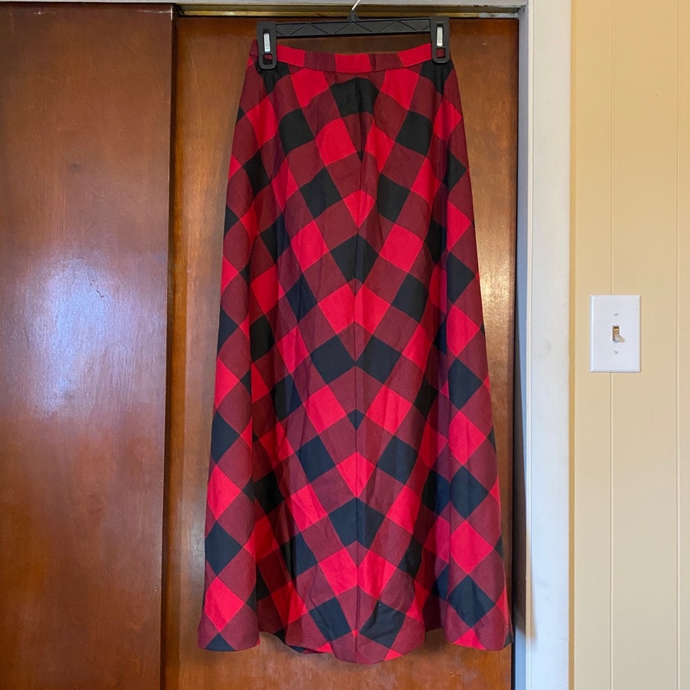 Talbot plaid maxi skirt